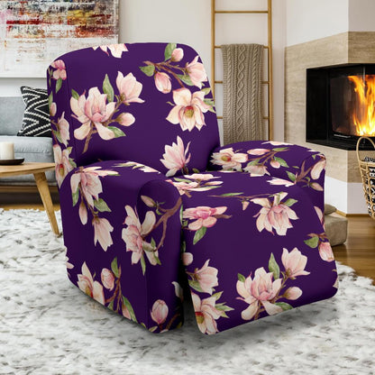 Magnolia Pattern Print Design MAG02 Recliner Slipcover-JORJUNE.COM