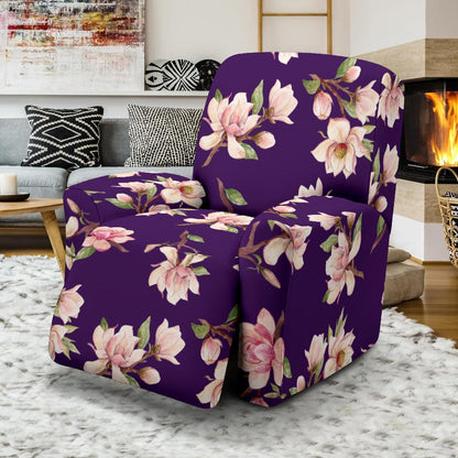 Magnolia Pattern Print Design MAG02 Recliner Slipcover-JORJUNE.COM