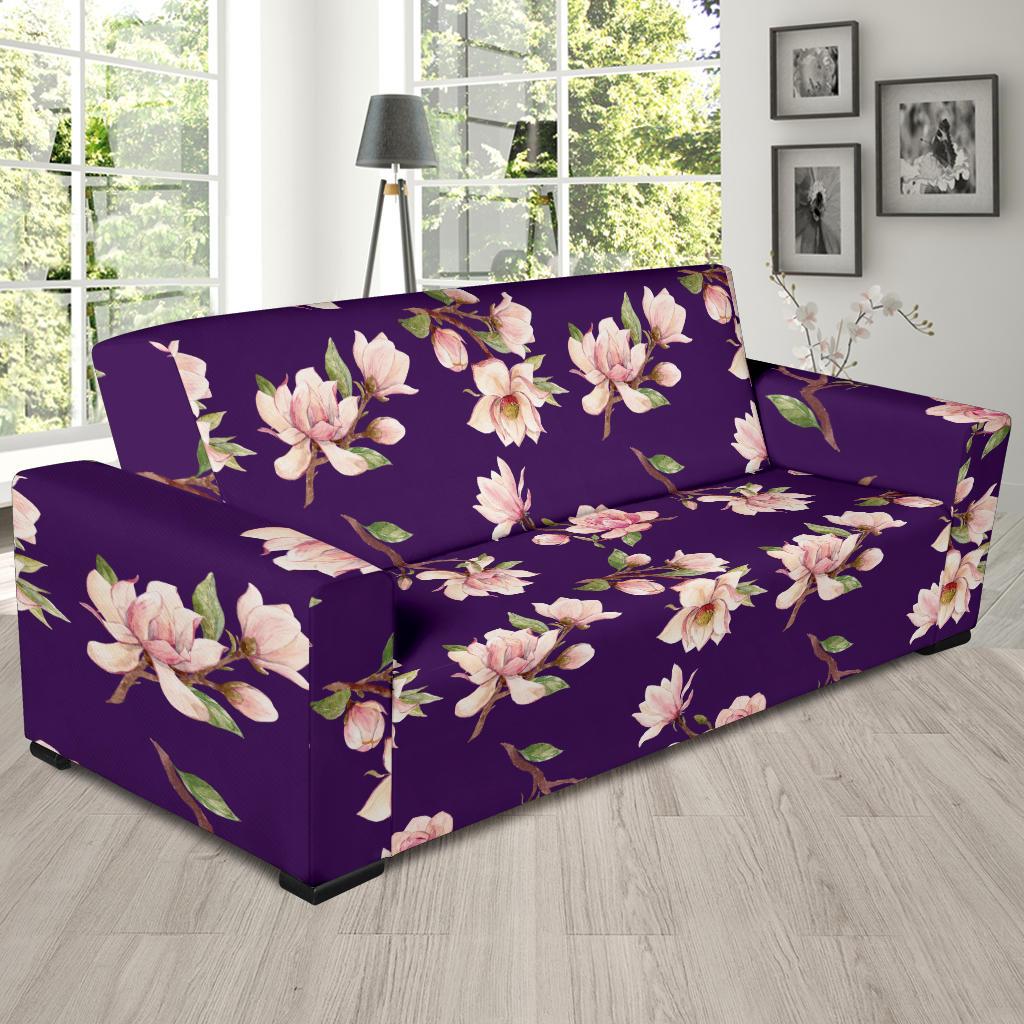 Magnolia Pattern Print Design MAG02 Sofa Slipcover-JORJUNE.COM