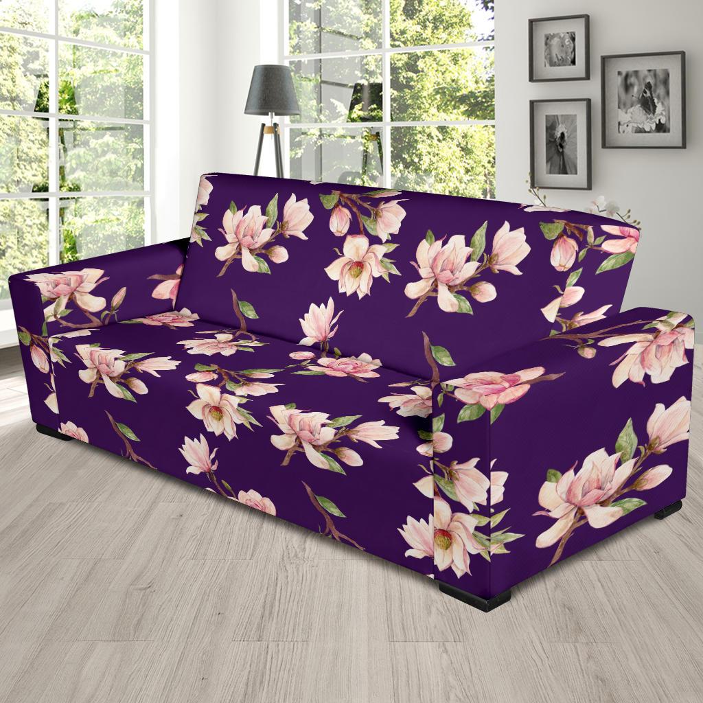 Magnolia Pattern Print Design MAG02 Sofa Slipcover-JORJUNE.COM
