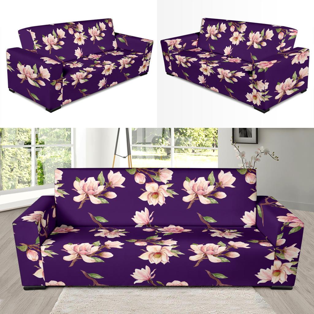 Magnolia Pattern Print Design MAG02 Sofa Slipcover-JORJUNE.COM