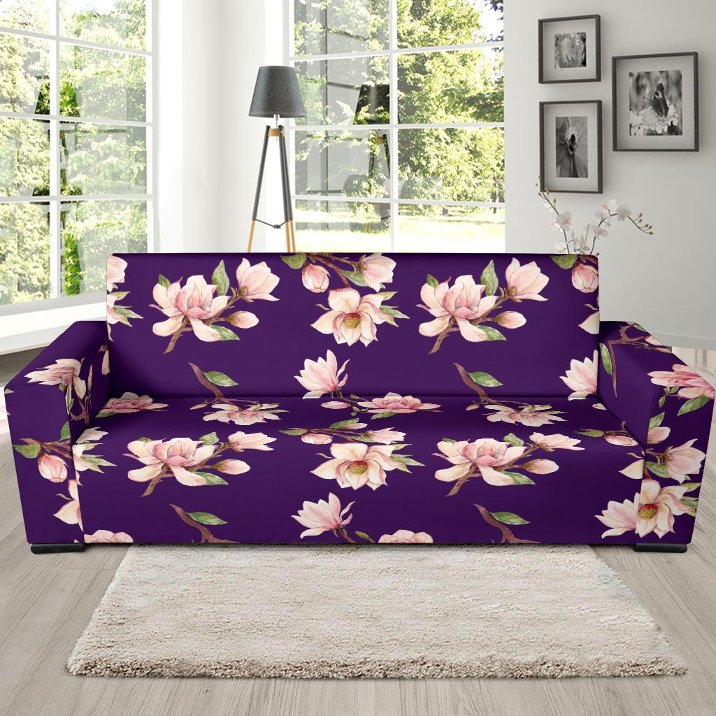 Magnolia Pattern Print Design MAG02 Sofa Slipcover-JORJUNE.COM