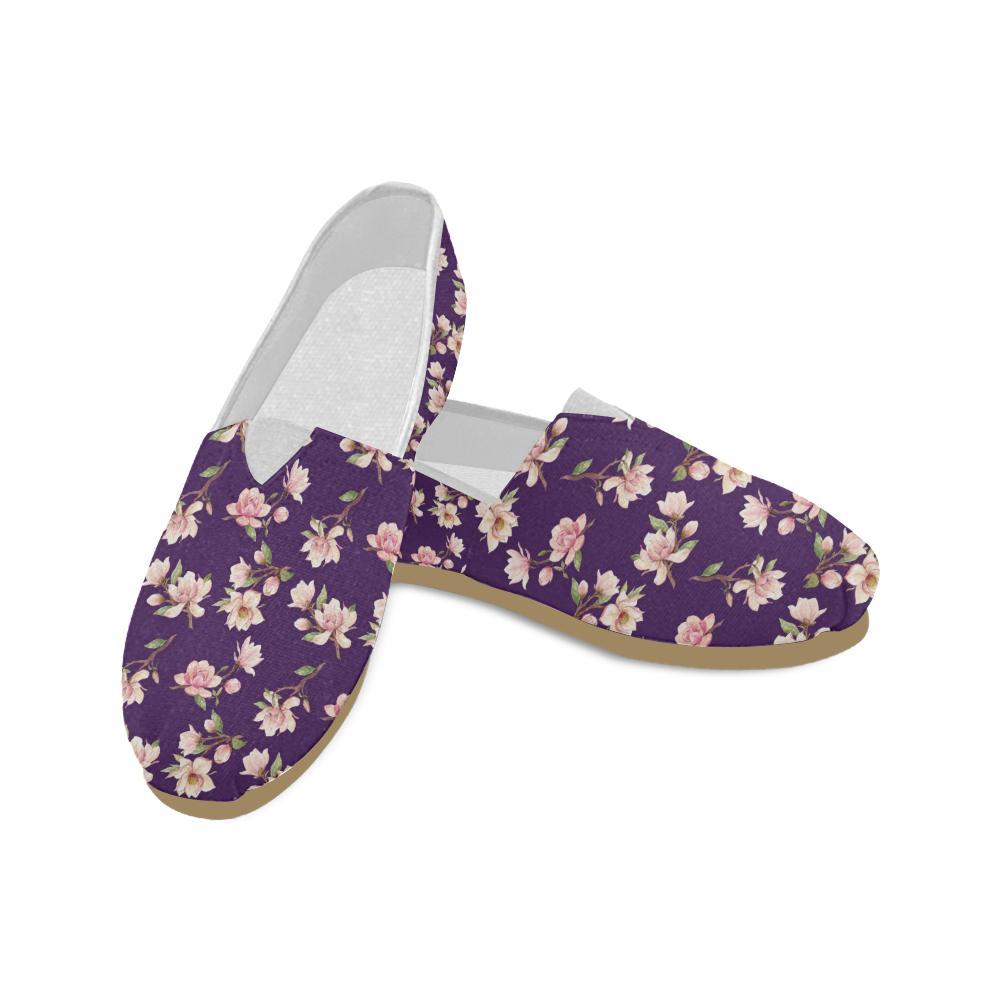 Magnolia Pattern Print Design MAG02 Women Casual Shoes-JorJune.com