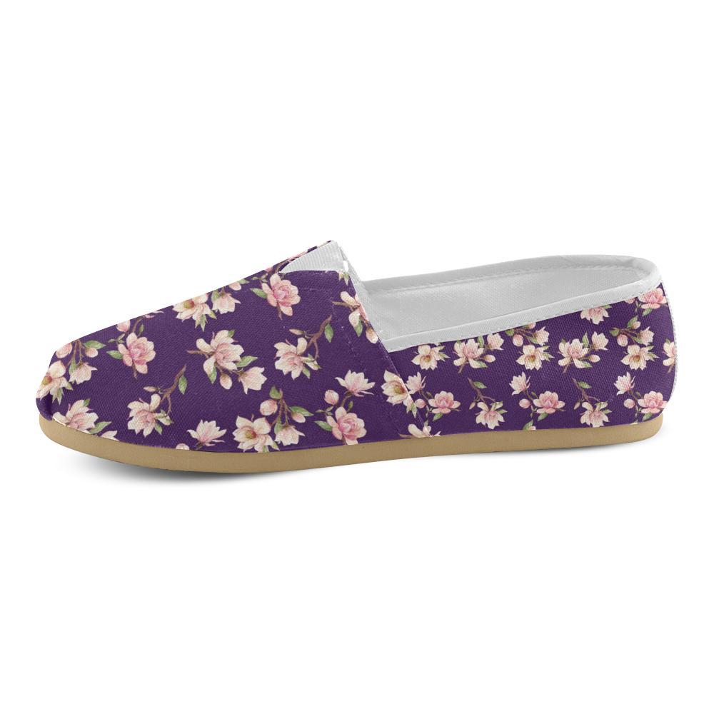Magnolia Pattern Print Design MAG02 Women Casual Shoes-JorJune.com