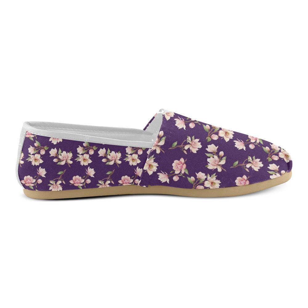 Magnolia Pattern Print Design MAG02 Women Casual Shoes-JorJune.com