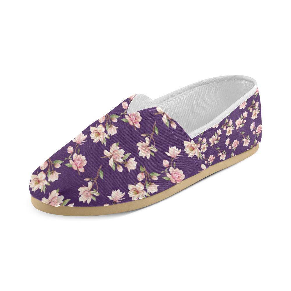 Magnolia Pattern Print Design MAG02 Women Casual Shoes-JorJune.com
