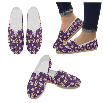 Magnolia Pattern Print Design MAG02 Women Casual Shoes-JorJune.com