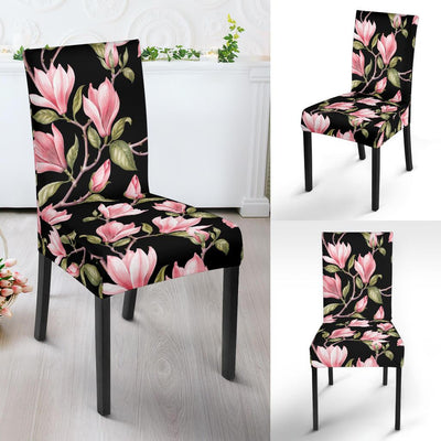 Magnolia Pattern Print Design MAG03 Dining Chair Slipcover-JORJUNE.COM