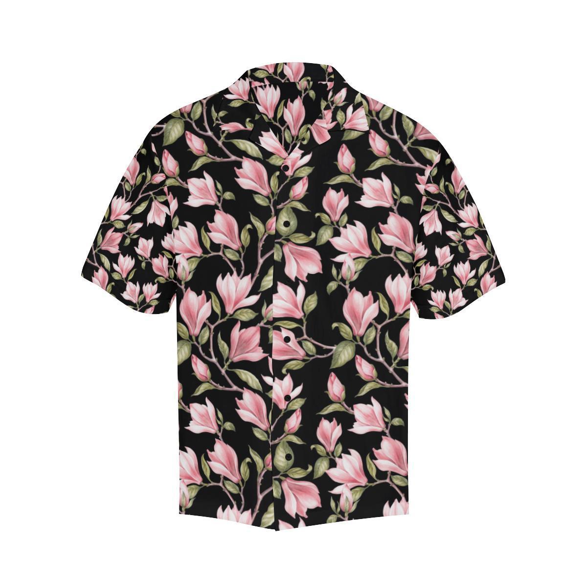 Magnolia Pattern Print Design MAG03 Men Hawaiian Shirt-JorJune