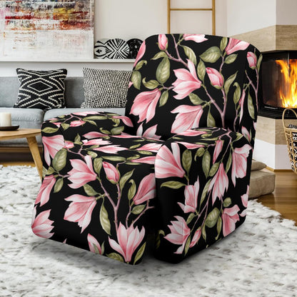 Magnolia Pattern Print Design MAG03 Recliner Slipcover-JORJUNE.COM
