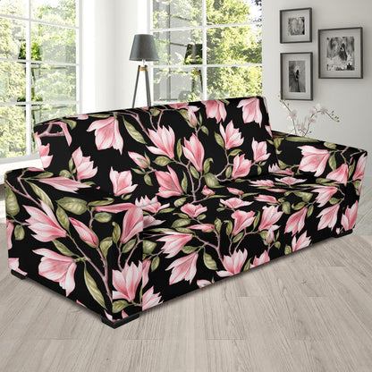 Magnolia Pattern Print Design MAG03 Sofa Slipcover-JORJUNE.COM