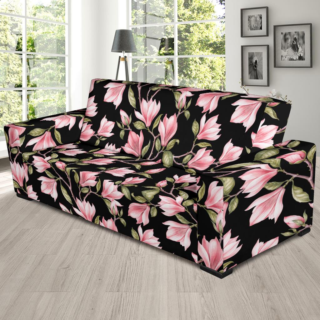 Magnolia Pattern Print Design MAG03 Sofa Slipcover-JORJUNE.COM