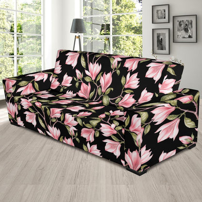 Magnolia Pattern Print Design MAG03 Sofa Slipcover-JORJUNE.COM