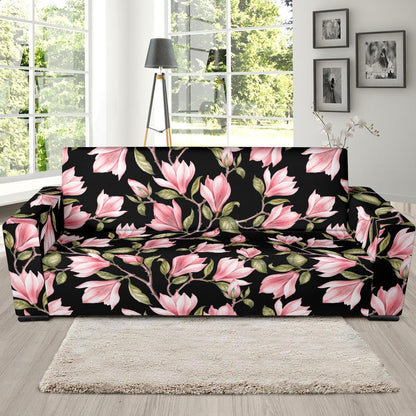 Magnolia Pattern Print Design MAG03 Sofa Slipcover-JORJUNE.COM