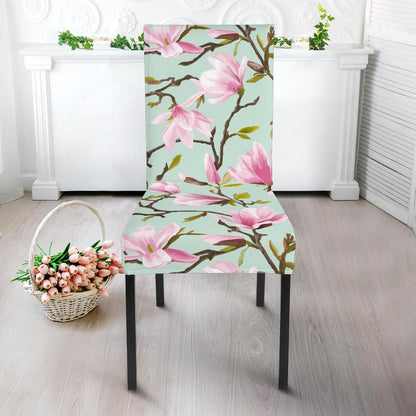 Magnolia Pattern Print Design MAG04 Dining Chair Slipcover-JORJUNE.COM