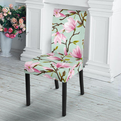 Magnolia Pattern Print Design MAG04 Dining Chair Slipcover-JORJUNE.COM