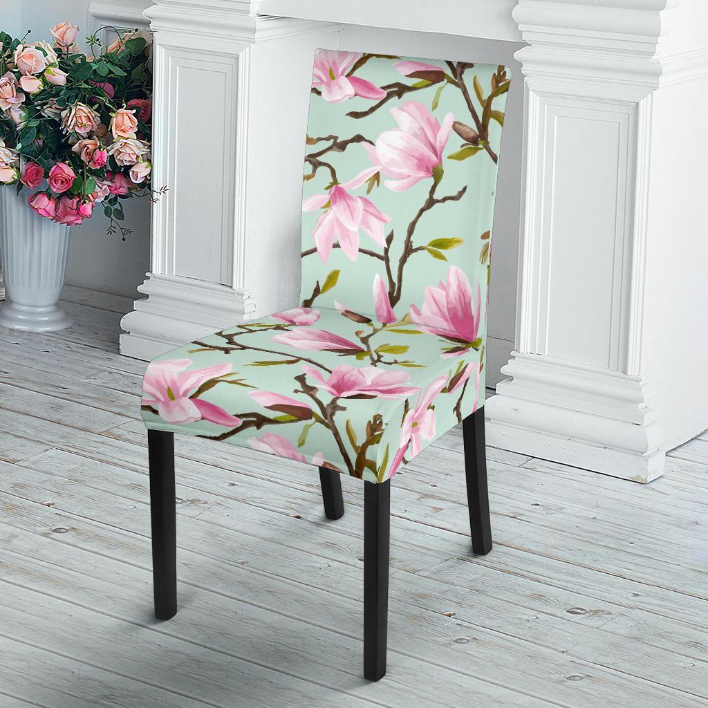 Magnolia Pattern Print Design MAG04 Dining Chair Slipcover-JORJUNE.COM