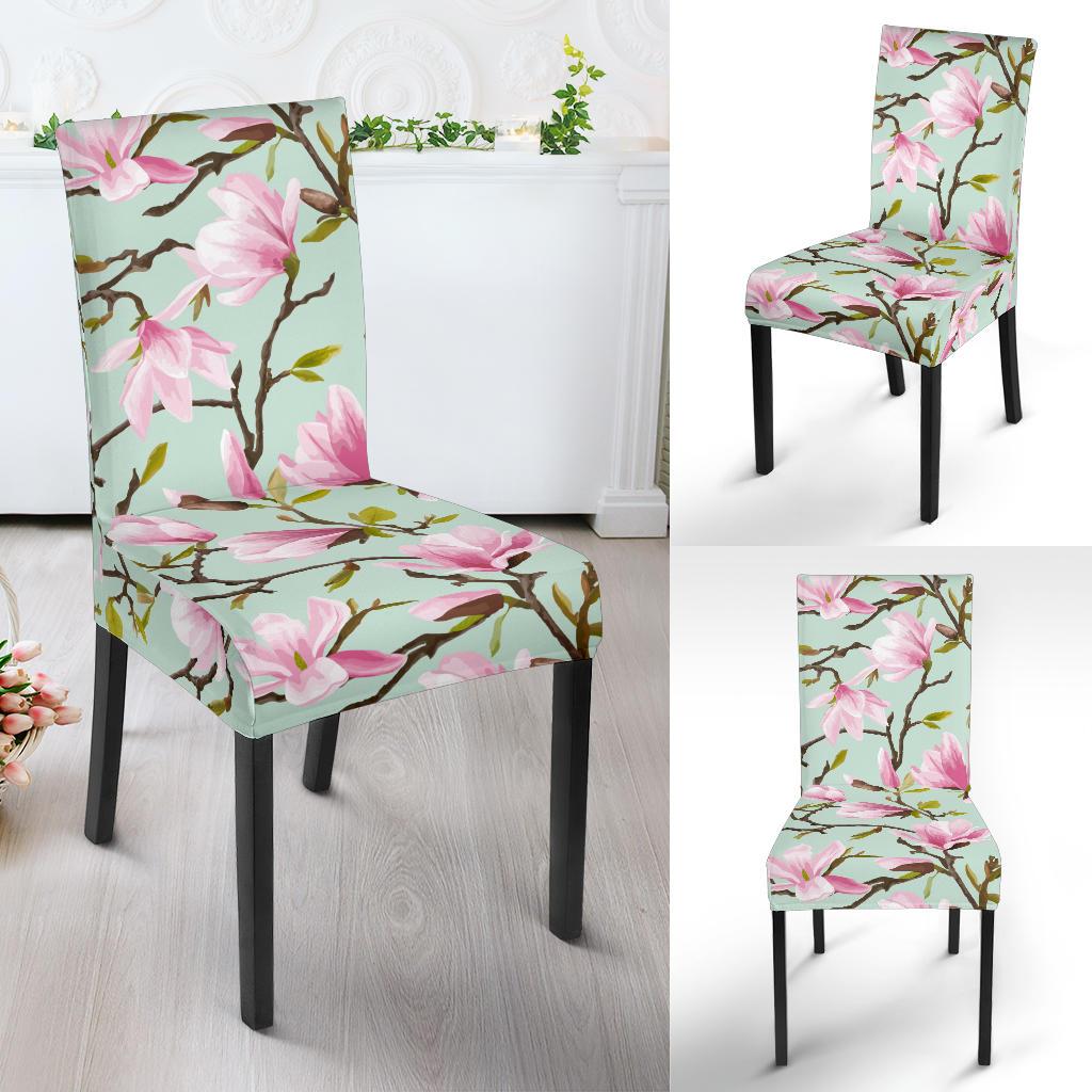 Magnolia Pattern Print Design MAG04 Dining Chair Slipcover-JORJUNE.COM