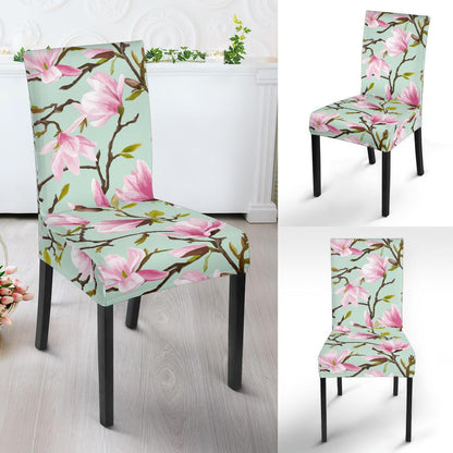 Magnolia Pattern Print Design MAG04 Dining Chair Slipcover-JORJUNE.COM