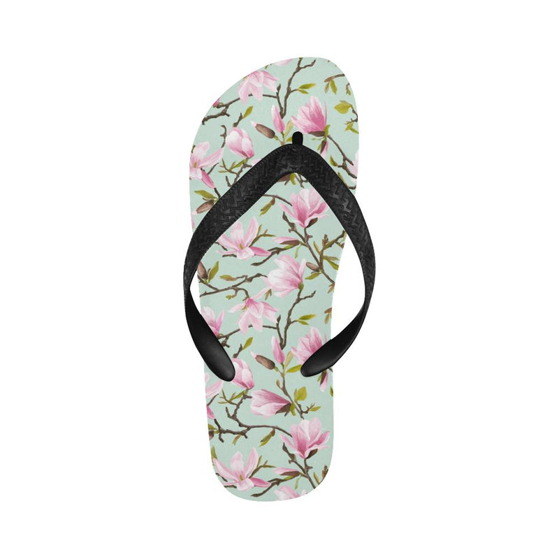 Magnolia Pattern Print Design MAG04 Flip Flops-JorJune