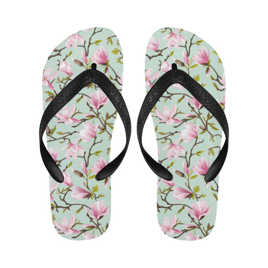 Magnolia Pattern Print Design MAG04 Flip Flops-JorJune
