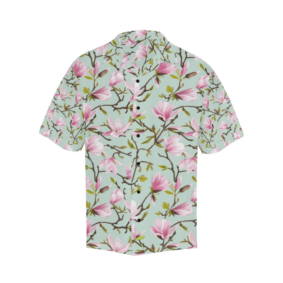 Magnolia Pattern Print Design MAG04 Men Hawaiian Shirt-JorJune
