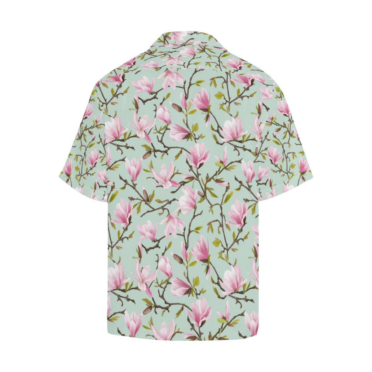 Magnolia Pattern Print Design MAG04 Men Hawaiian Shirt-JorJune