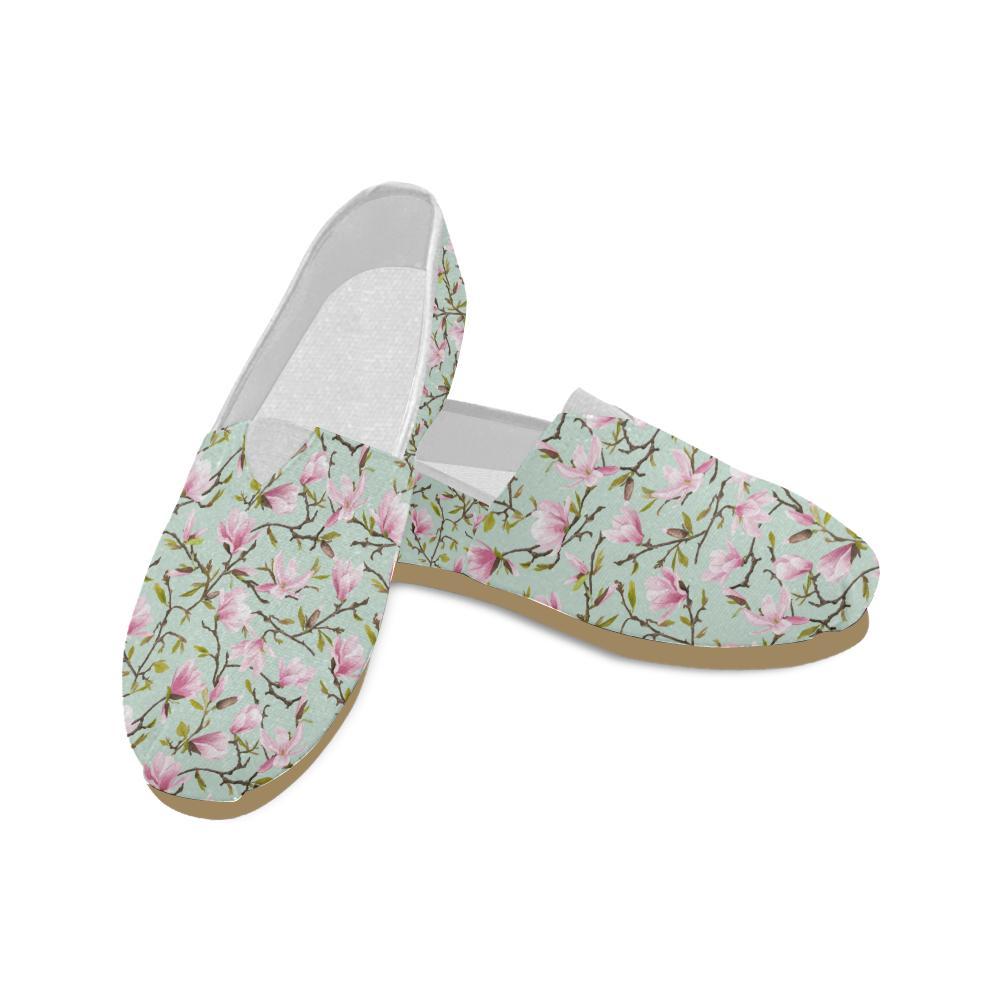 Magnolia Pattern Print Design MAG04 Women Casual Shoes-JorJune.com