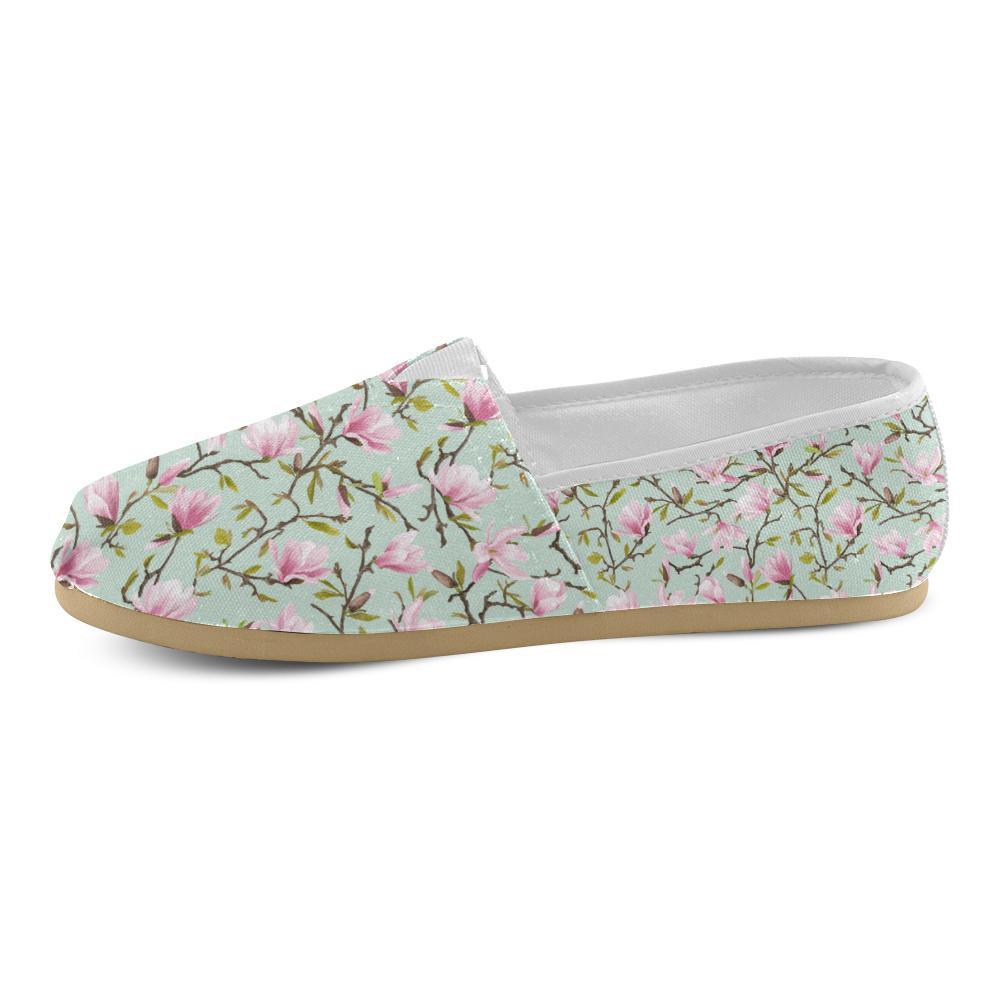Magnolia Pattern Print Design MAG04 Women Casual Shoes-JorJune.com