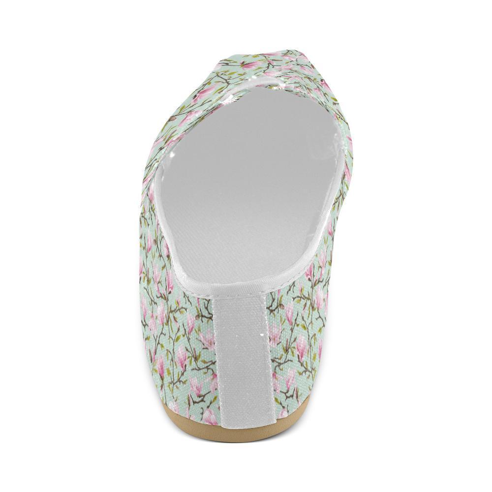 Magnolia Pattern Print Design MAG04 Women Casual Shoes-JorJune.com