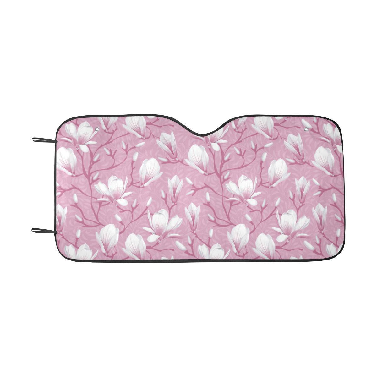Magnolia Pattern Print Design MAG05 Car Sun Shade-JorJune