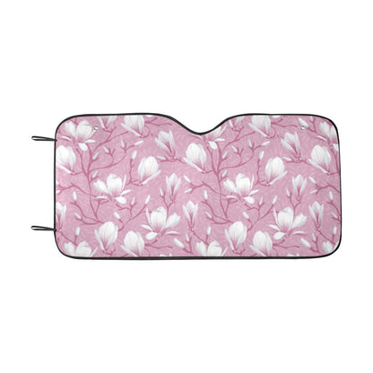 Magnolia Pattern Print Design MAG05 Car Sun Shade-JorJune