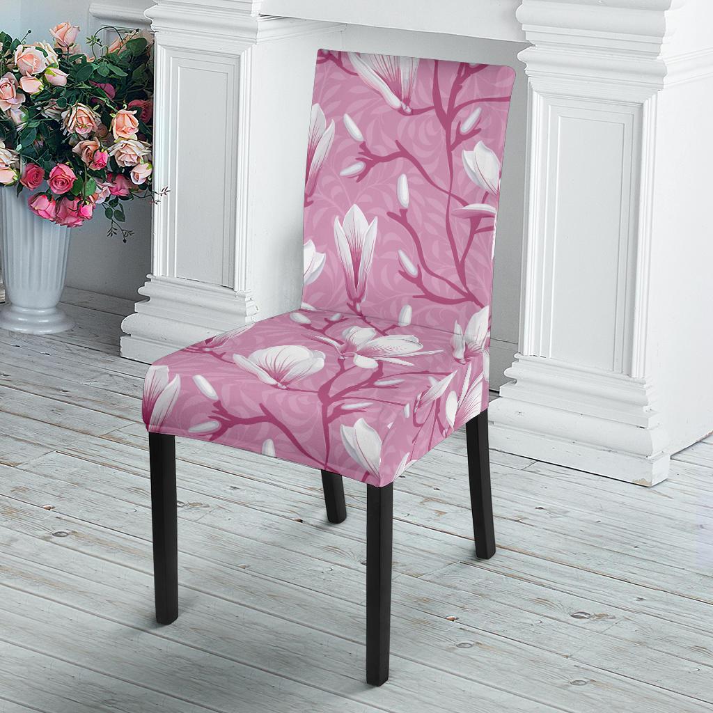 Magnolia Pattern Print Design MAG05 Dining Chair Slipcover-JORJUNE.COM