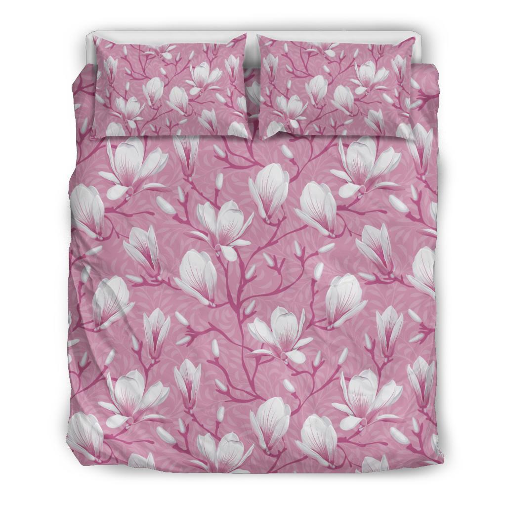Magnolia Pattern Print Design MAG05 Duvet Cover Bedding Set-JORJUNE.COM