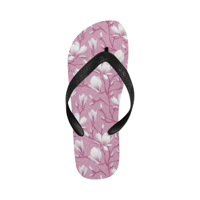 Magnolia Pattern Print Design MAG05 Flip Flops-JorJune