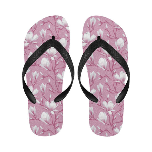 Magnolia Pattern Print Design MAG05 Flip Flops-JorJune