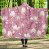 Magnolia Pattern Print Design MAG05 Hooded Blanket-JORJUNE.COM