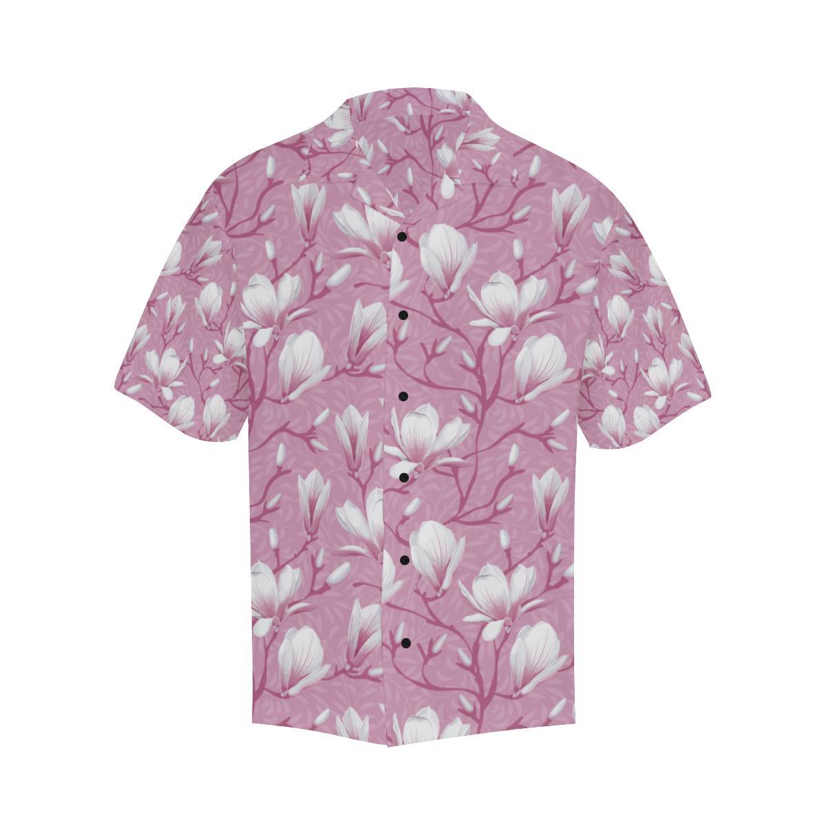 Magnolia Pattern Print Design MAG05 Men Hawaiian Shirt-JorJune