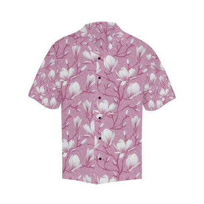 Magnolia Pattern Print Design MAG05 Men Hawaiian Shirt-JorJune