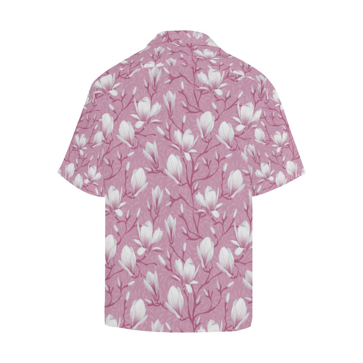 Magnolia Pattern Print Design MAG05 Men Hawaiian Shirt-JorJune