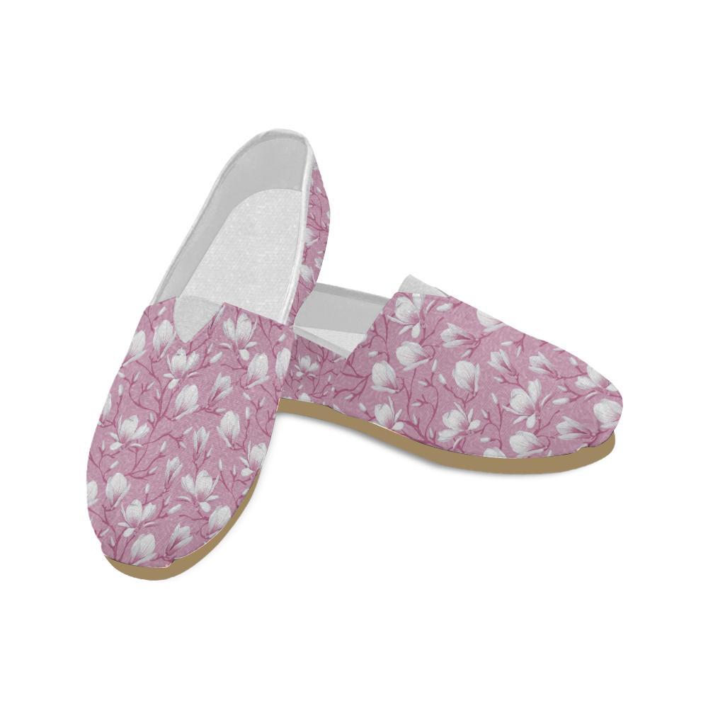 Magnolia Pattern Print Design MAG05 Women Casual Shoes-JorJune.com