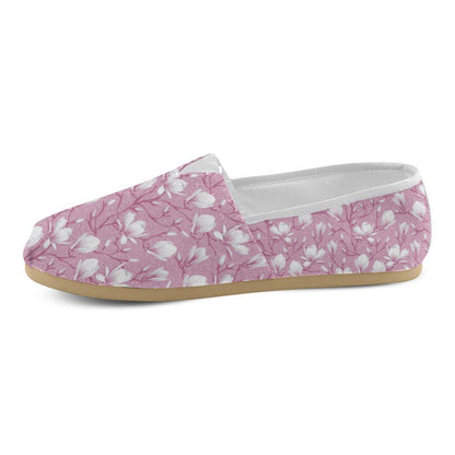 Magnolia Pattern Print Design MAG05 Women Casual Shoes-JorJune.com
