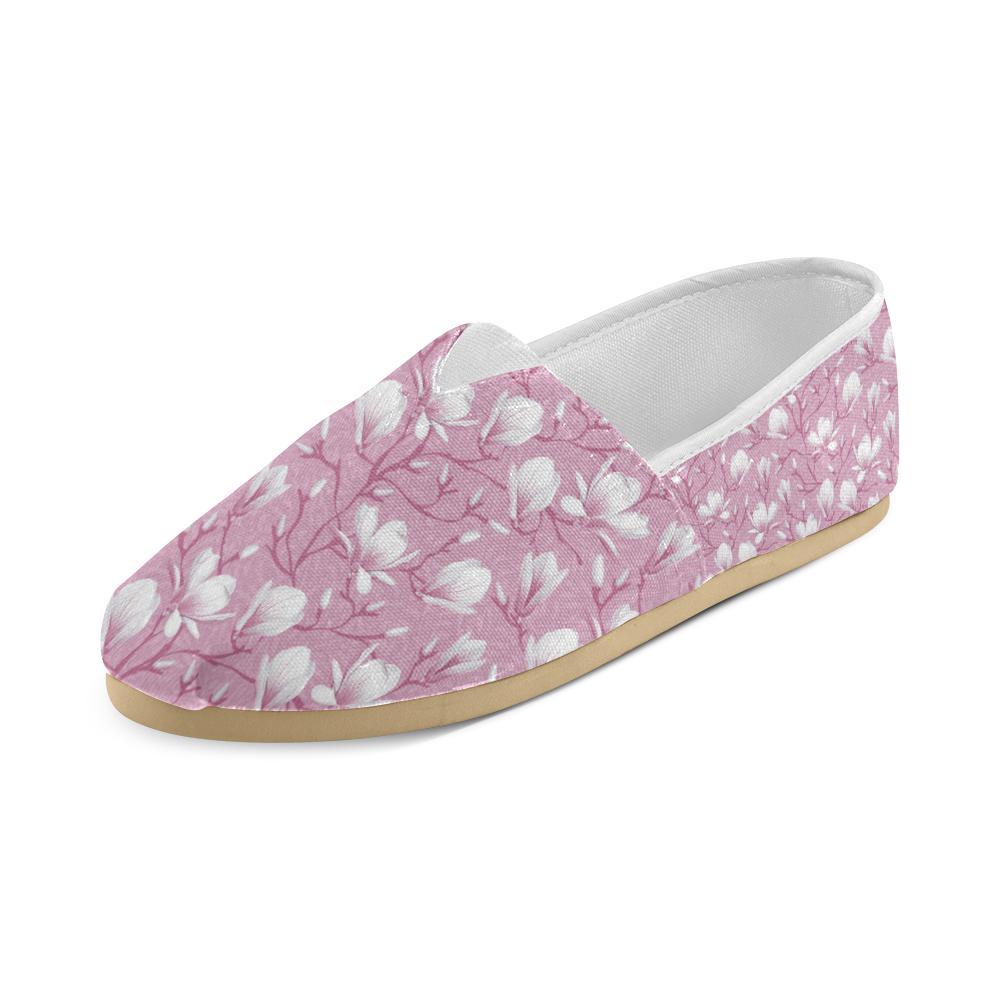 Magnolia Pattern Print Design MAG05 Women Casual Shoes-JorJune.com