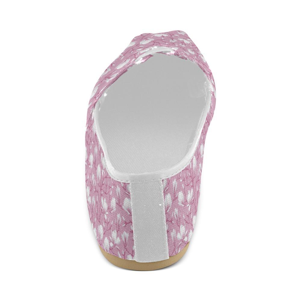 Magnolia Pattern Print Design MAG05 Women Casual Shoes-JorJune.com