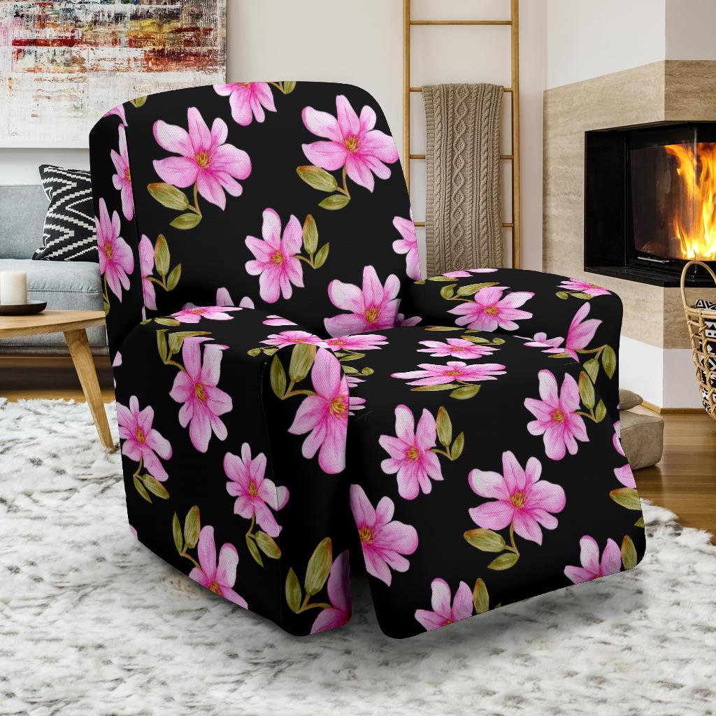 Magnolia Pattern Print Design MAG06 Recliner Slipcover-JORJUNE.COM