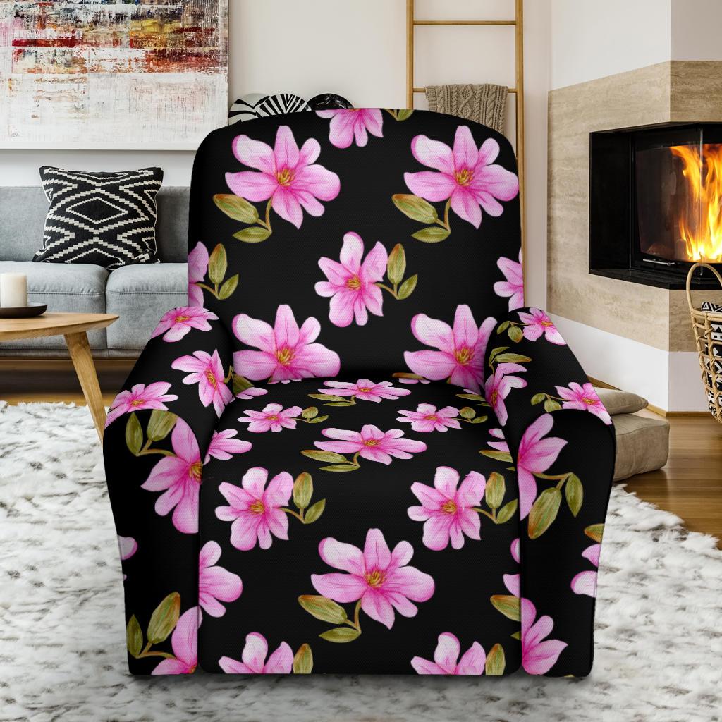 Magnolia Pattern Print Design MAG06 Recliner Slipcover-JORJUNE.COM