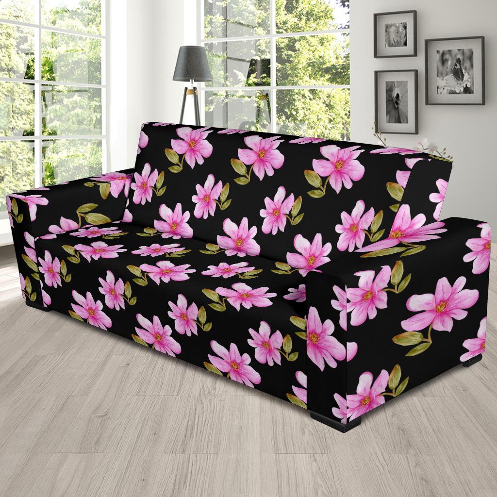 Magnolia Pattern Print Design MAG06 Sofa Slipcover-JORJUNE.COM