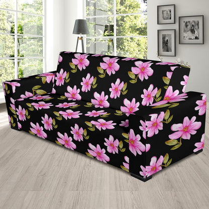 Magnolia Pattern Print Design MAG06 Sofa Slipcover-JORJUNE.COM
