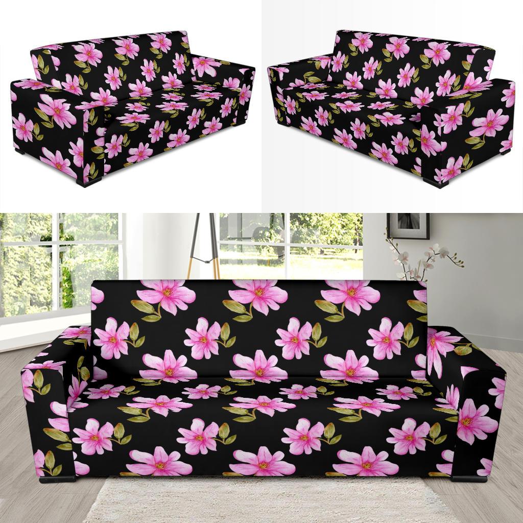 Magnolia Pattern Print Design MAG06 Sofa Slipcover-JORJUNE.COM