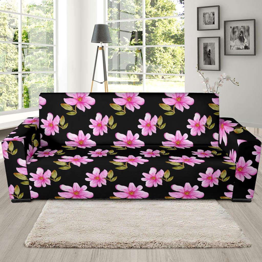 Magnolia Pattern Print Design MAG06 Sofa Slipcover-JORJUNE.COM